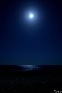 月明かりの七里御浜
