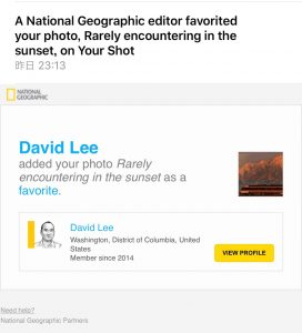 NatGeo Yourshot Editor’s Favorite選定