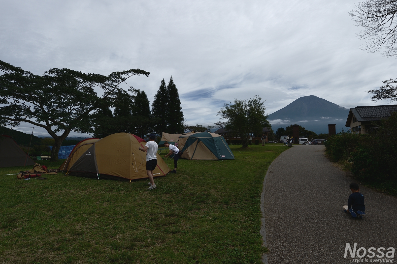 田貫湖キャンプ場から見る富士山